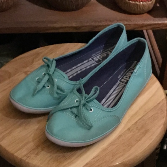 mint green keds shoes